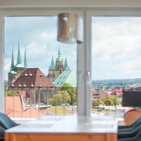 At The Top - Penthouse Ueber Den Daechern Der Stadt Erfurt Eksteriør billede