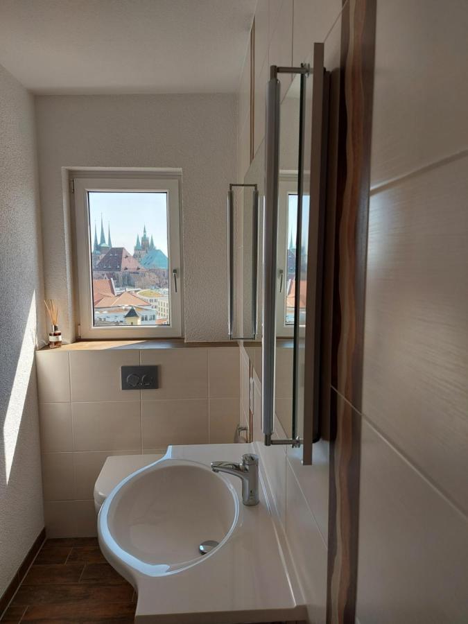 At The Top - Penthouse Ueber Den Daechern Der Stadt Erfurt Eksteriør billede